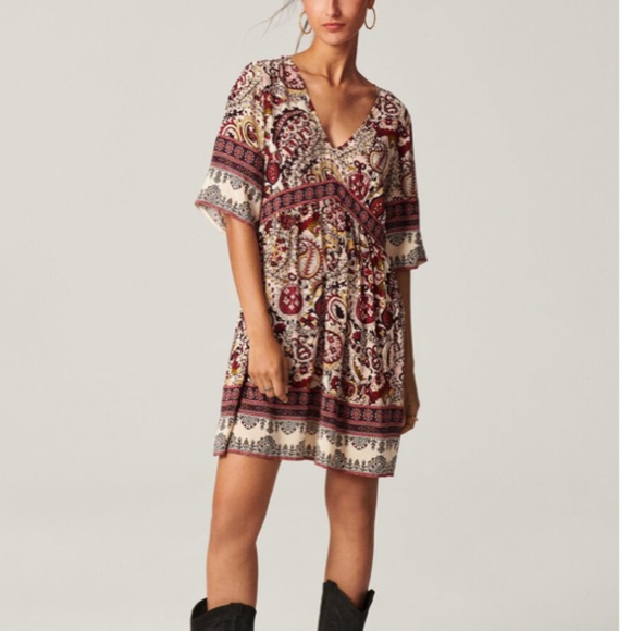 Ba&sh Zelda Floral Paisley Mini Dress Size XS NWT - Picture 1 of 9